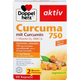 DOPPELHERZ Curcuma 750 Kapseln 60 St. (53,4 g)