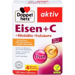 DOPPELHERZ Eisen+Vit.C+L-Histidin Tabletten 120 St.