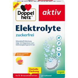 DOPPELHERZ Elektrolyte zuckerfrei Brausetabletten 90 St.