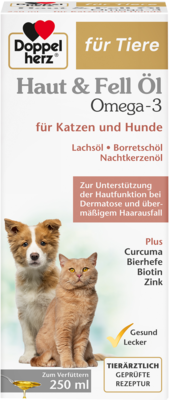 DOPPELHERZ fr Tiere Haut&Fell l f.Hunde/Katzen 250 ml