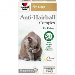DOPPELHERZ für Tiere Anti-Hairball Complex Katzen 250 g