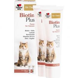 DOPPELHERZ für Tiere Biotin Plus Paste f.Katzen 200 g