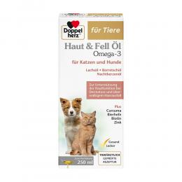DOPPELHERZ für Tiere Haut&Fell Öl f.Hunde/Katzen 250 ml Flüssigkeit