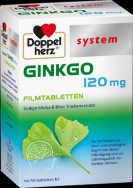 DOPPELHERZ Ginkgo 120 mg system Filmtabletten 120 St