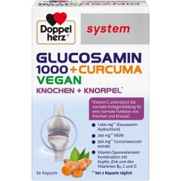 DOPPELHERZ Glucosamin 1000+Curcuma vegan syst.Kps. 60 St. (63,6 g)