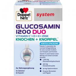 DOPPELHERZ Glucosamin 1200 Duo system Kombipackung 120 St.