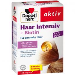 DOPPELHERZ Haar Intensiv+Biotin Kapseln 100 St.