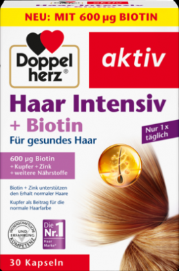 DOPPELHERZ Haar Intensiv+Biotin Kapseln 30 St