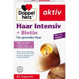 DOPPELHERZ Haar Intensiv+Biotin Kapseln 80 St. (46,4 g)