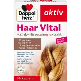 DOPPELHERZ Haar Vital+Zink+Hirse Kapseln 30 St. (34,5 g)