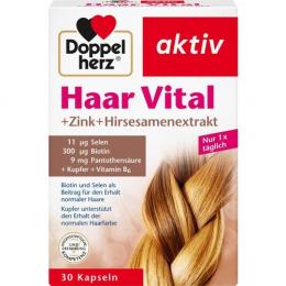 DOPPELHERZ Haar Vital+Zink+Hirse Kapseln 30 St.