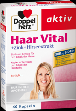 DOPPELHERZ Haar Vital+Zink+Hirseextrakt Kapseln 69 g