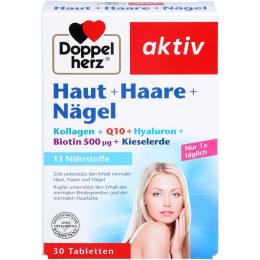 DOPPELHERZ Haut+Haare+Nägel Tabletten 30 St. (19,9 g)