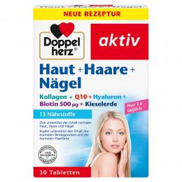 DOPPELHERZ Haut+Haare+Nägel Tabletten 30 St Tabletten