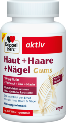 DOPPELHERZ Haut+Haare+Ngel Gums 60 St