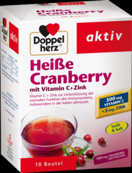 DOPPELHERZ heie Cranberry m.Vit.C+Zink Granulat 150 g