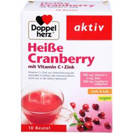 DOPPELHERZ heiße Cranberry m.Vit.C+Zink Granulat 10 St. (150 g)