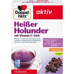 DOPPELHERZ heißer Holunder m.Vit.C+Zink Granulat 10 St.