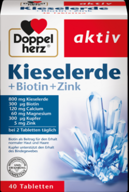 DOPPELHERZ Kieselerde+Biotin+Zink Tabletten 48.4 g