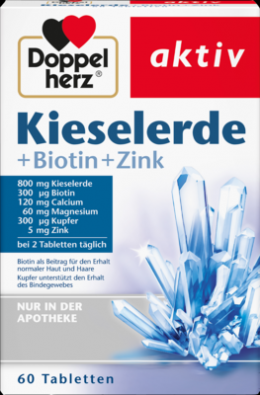 DOPPELHERZ Kieselerde+Biotin+Zink Tabletten 72.6 g