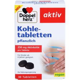 DOPPELHERZ Kohletabletten 30 St. (15,1 g)
