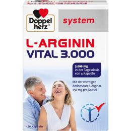 DOPPELHERZ L-Arginin Vital 3.000 system Kapseln 120 St. (108 g)