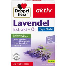 DOPPELHERZ Lavendel Extrakt+Öl Tabletten 30 St. (23,1 g)