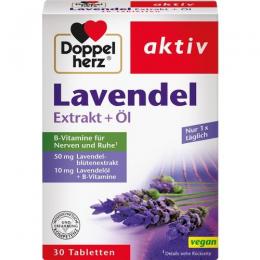 DOPPELHERZ Lavendel Extrakt+Öl Tabletten 30 St.