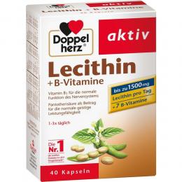 DOPPELHERZ Lecithin+B-Vitamine Kapseln 40 St Kapseln