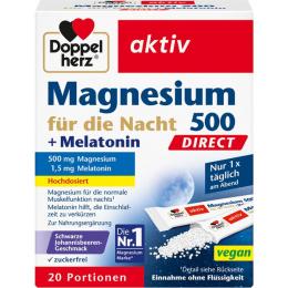 DOPPELHERZ Mag.500 für die Nacht+Melatonin DIRECT 20 St. (34 g)