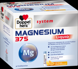 DOPPELHERZ Magnesium 375 Liquid system Trinkamp. 30 St