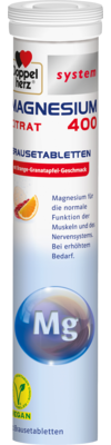 DOPPELHERZ Magnesium 400 Citrat system Brausetabl. 156 g