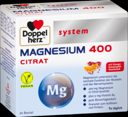 DOPPELHERZ Magnesium 400 Citrat system Granulat 120 g