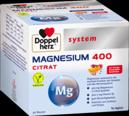 DOPPELHERZ Magnesium 400 Citrat system Granulat 240 g