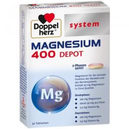 DOPPELHERZ Magnesium 400 Depot system Tabletten 30 St.