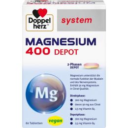 DOPPELHERZ Magnesium 400 Depot system Tabletten 60 St. (96 g)
