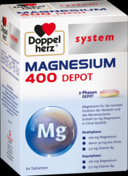 DOPPELHERZ Magnesium 400 Depot system Tabletten 91.4 g
