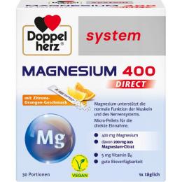DOPPELHERZ Magnesium 400 DIRECT system Pellets 30 St. (120 g)