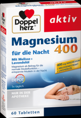 DOPPELHERZ Magnesium 400 fr die Nacht Tabletten 90 g