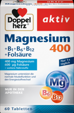 DOPPELHERZ Magnesium 400 mg Tabletten 76.2 g