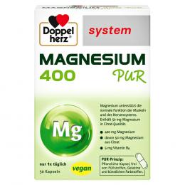 DOPPELHERZ Magnesium 400 Pur system Kapseln 30 St Kapseln