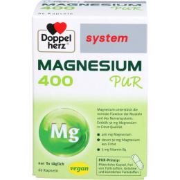 DOPPELHERZ Magnesium 400 Pur system Kapseln 60 St.