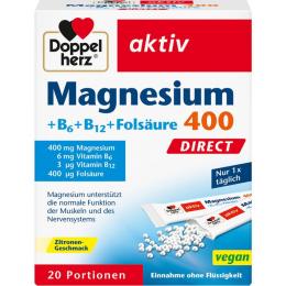 DOPPELHERZ Magnesium+B Vitamine DIRECT Pellets 20 St. (24 g)