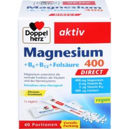 DOPPELHERZ Magnesium+B Vitamine DIRECT Pellets 40 St. (48 g)