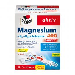 DOPPELHERZ Magnesium+B Vitamine DIRECT Pellets 40 St Pellets