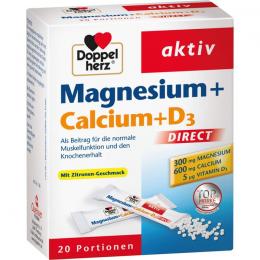DOPPELHERZ Magnesium+Calcium+D3 DIRECT Pellets 20 St.