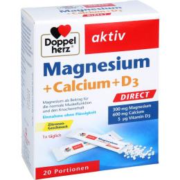 DOPPELHERZ Magnesium+Calcium+D3 DIRECT Pellets 20 St. (56 g)