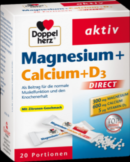 DOPPELHERZ Magnesium+Calcium+D3 DIRECT Pellets 55 g