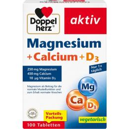 DOPPELHERZ Magnesium+Calcium+D3 Tabletten 100 St. (198 g)