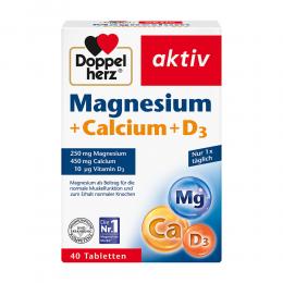 Ein aktuelles Angebot für DOPPELHERZ Magnesium+Calcium+D3 Tabletten 40 St Tabletten Mineralstoffe - jetzt kaufen, Marke Queisser Pharma GmbH & Co. KG.